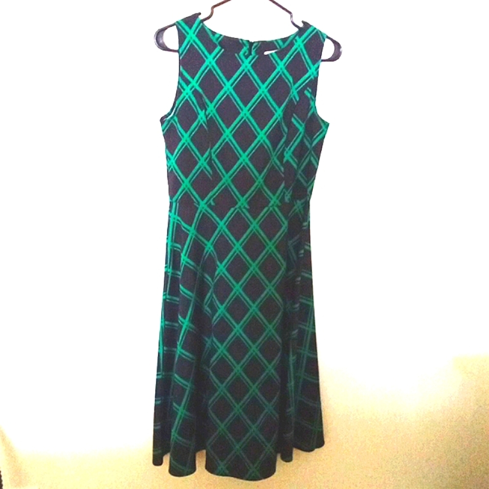 New Light Fashion Plaid Fit & Flare Dress